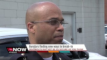 Burglars finding new ways to break-in