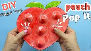 Cách làm Pop It Quả Đào | DIY Viral TikTok Pop It Fidgets, easy diy Peach Pop It  | Liam Channel