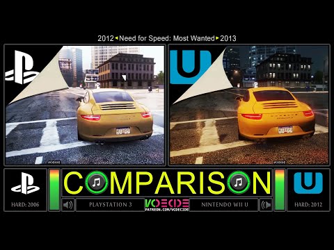 Need for Speed: Most Wanted (PlayStation 3 vs Wii U) Side by Side Comparison | VCDECIDE