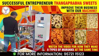 🔥 50+ Murukku Designs in One Machine!😱| Live Customer Production Demo| Murukku Machine Business Idea