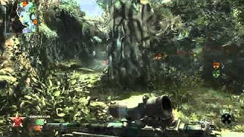 Call of Duty Black Ops: 2 long distance no-scopes