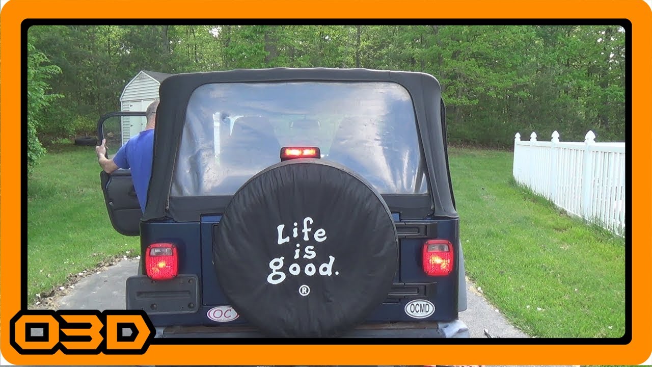 Project 2004 Jeep TJ Third Brake Light and Parking Light Repair - YouTube
