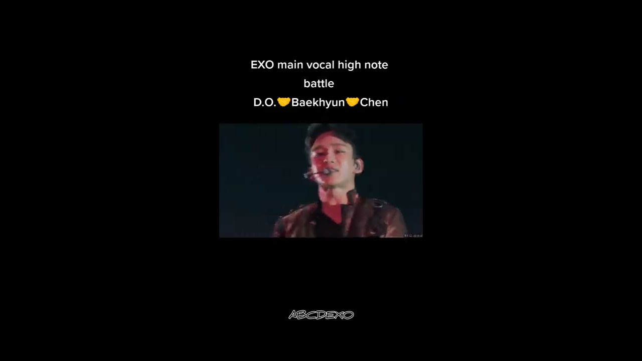 EXO main vocal high note battle #exo #baekhyun #kyungsoo #chen #wolf