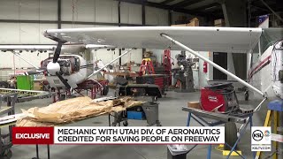 Mechanic who maintains DPS rescue helicopter credited for saving people stopped on freeway