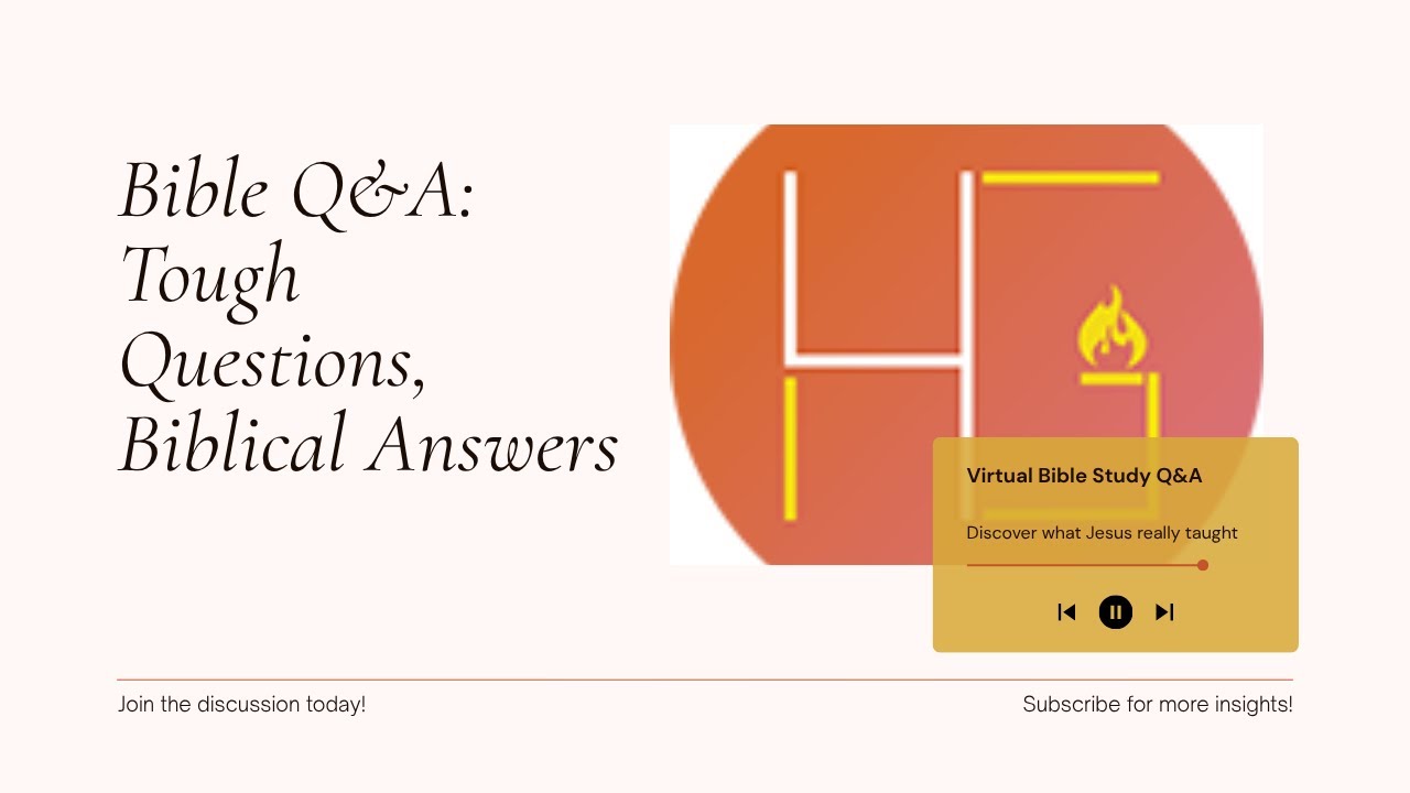 Tough Questions, Biblical Answers | Virtual Bible Study Q&A (Genesis, Forgiveness & More)