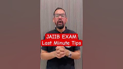 JAIIB Exam Last Minute Tips #jaiib #jaiibexam #shorts