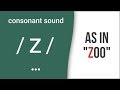 Consonant Sound / z / as in "zoo" – American English Pronunciation