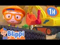 Blippis excavator toy song digging away the dirt  blippi toys  moonbug kids  cartoons  toys