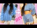 DIY Hoodie Two Piece Set || Come modificare una felpa in crop top e pantaloncini🔥