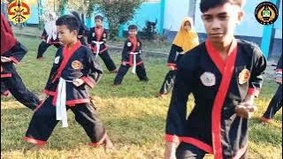 ujian kenaikan tingkat(sabuk) Perguruan beladiri pencak silat Bantaran angin BIMA NTB