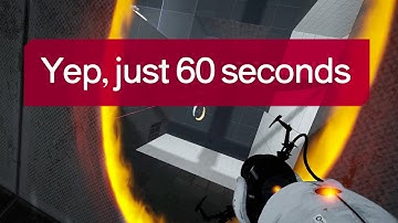 How to make a Portal 2 puzzle in 60 seconds