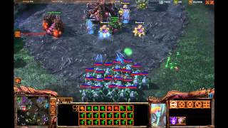 Let´s play Starcraft 2 Multiplayer Game 1# Part 3/3 (4v4 HD/HQ)