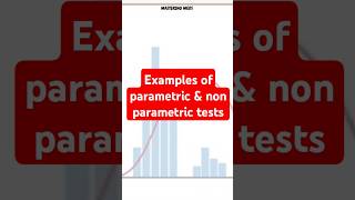 Examples of parametric & non parametric tests #statistics #pharmd #research #biostatistics