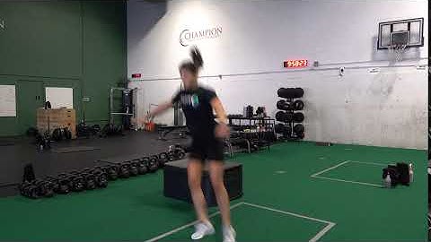Double Leg Box Jump to Lateral Depth Jump