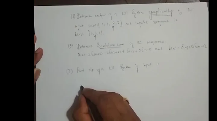 M2L28 - Convolution Sum - Practice Problems