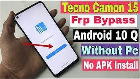 Tecno Camon 15 Frp Bypass | Camon 15 (CD7) Google Account Bypass