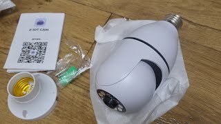 [4K] 1MP E27 전구형 Wifi IP CAMERA (IP WEBCAM) 무료배송 택배개봉기(더보기설명 필독)