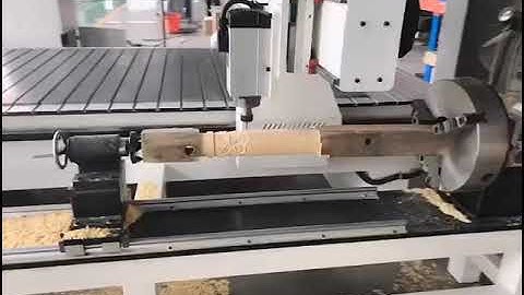 TR-1530 CNC router machine with right side rotary