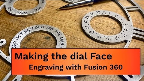 Making the Dial face for a perpetual calendar skeleton clock.