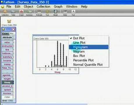 Fall 2007 Lab 2: get histogram and change bin width