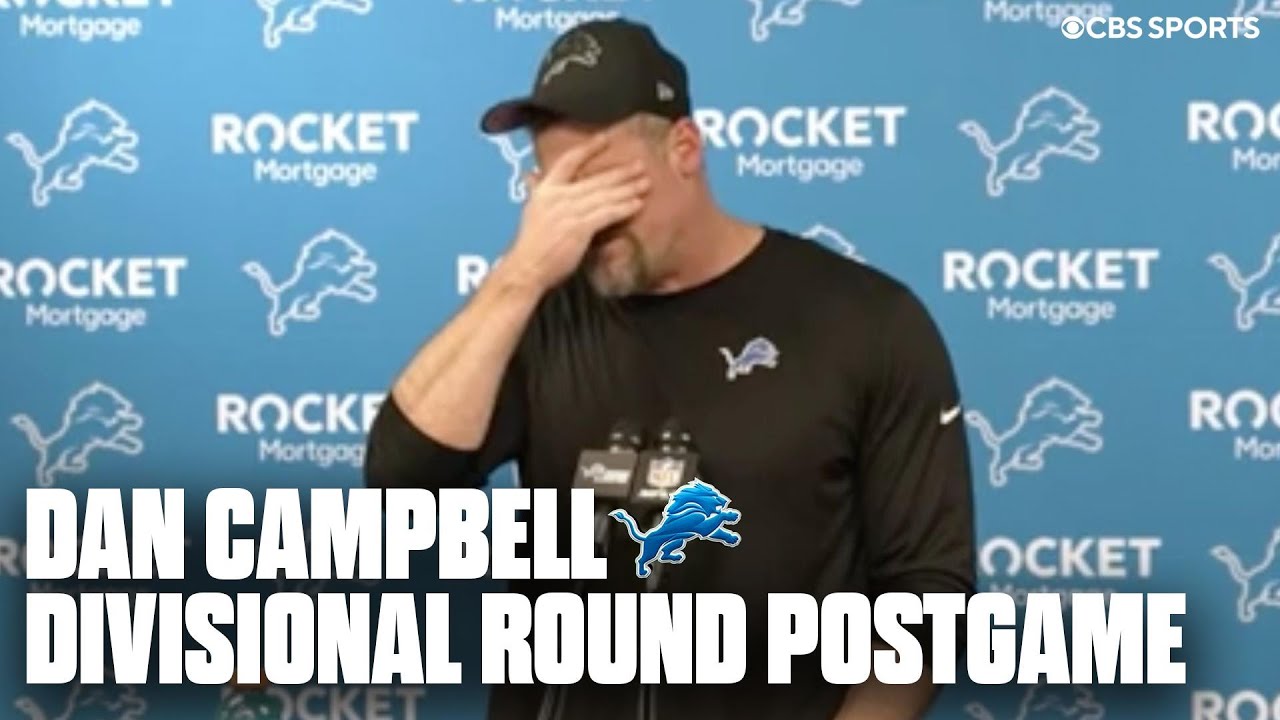 Dan Campbell was emotional following the Lions Divisional Round loss ...