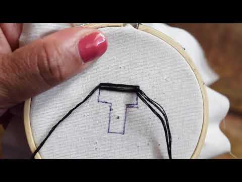 Embroidery Tutorial: Satin Stitch Thread Saver