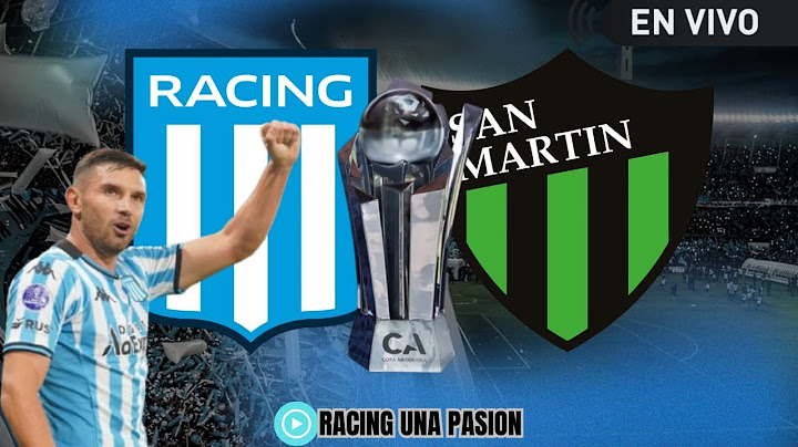 RACING VS SAN MARTIN DE SAN JUAN EN VIVO - COPA ARGENTINA