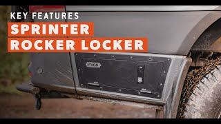 Sprinter Rocker Locker Key Features - Flatline Van Co.