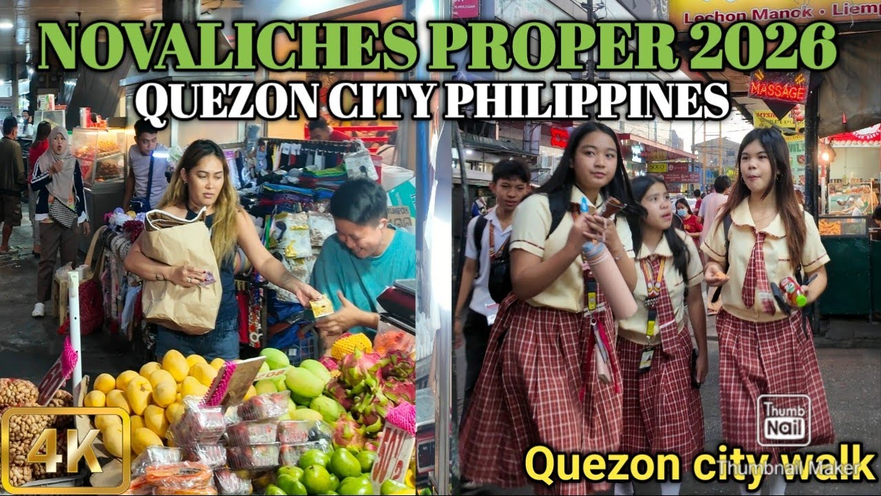 Busiest Place in Quezon City|Walking in Novaliches Proper Qc Philippines [4K]