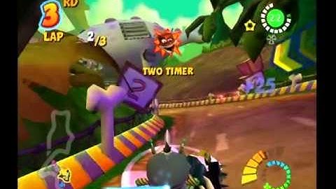 Crash Tag Team Racing PS2 Gameplay Fossil Fuel Injection