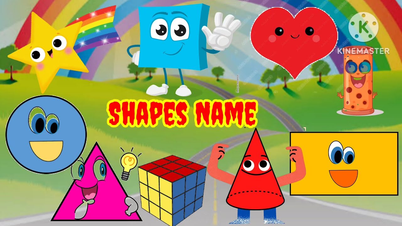 Shapes Name | Shapes | shapes name in English | Learn shapes for kids ...