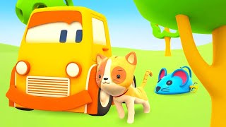 Little cars and a Kitten - Learn colors for kids - Kids songs & nursery rhymes for kids.