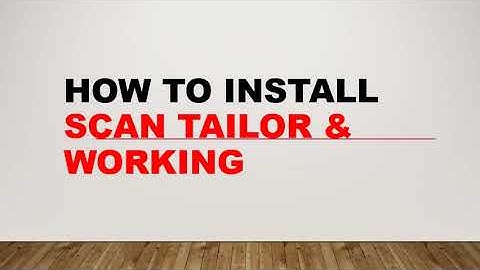 How to install Scan Tailor & working in Scan Tailor in Tamil