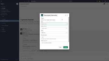Time Tracking via Slack