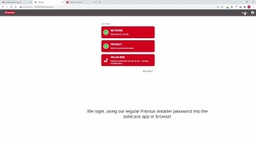 Fronius Technician password reset