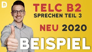 telc B2 mündliche Prüfung Teil 3 Beispiel NEU 2020