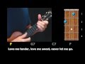 Love Me Tender - Ukulele Strum-Along with Chords and Lyrics