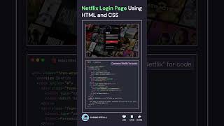 🤯😎 Netflix Login Page using HTML CSS #netflix #cssanimation