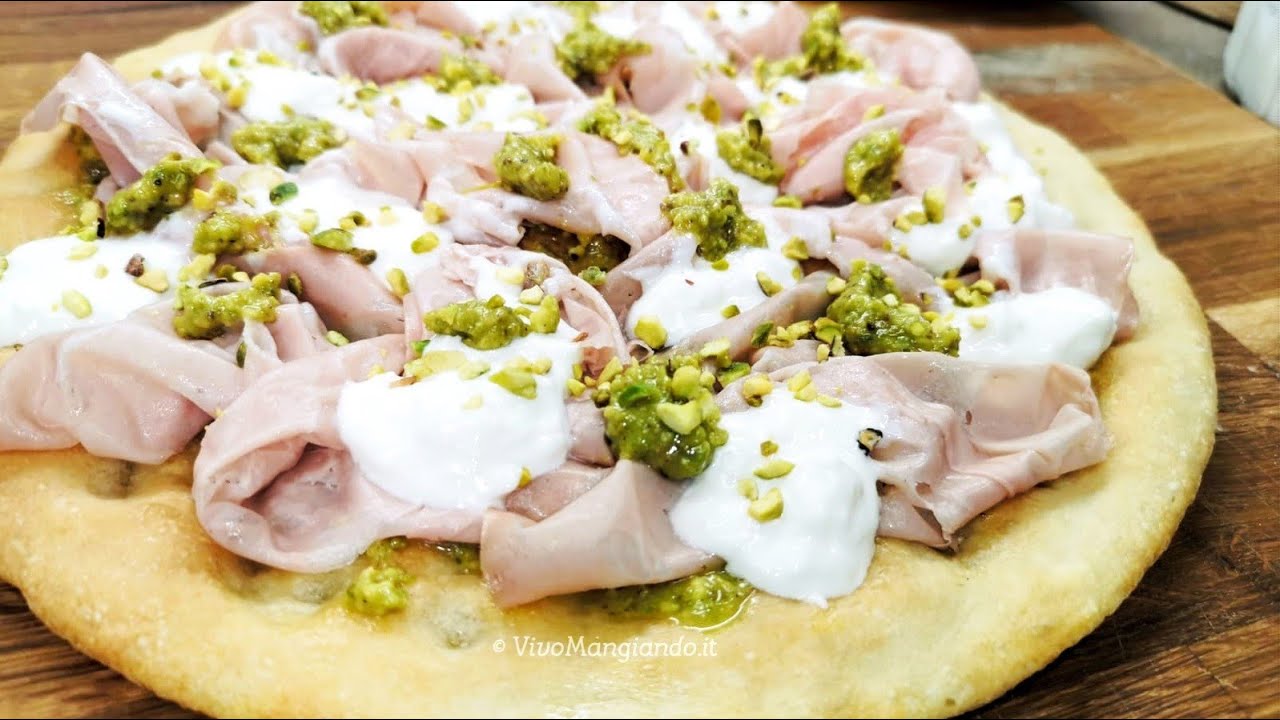 Pizza mortadella pistacchio e stracciatella YouTube