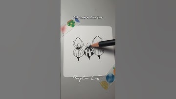 Tangle pattern Ticky-Tacky #zentanglepattern #tanglepatterns