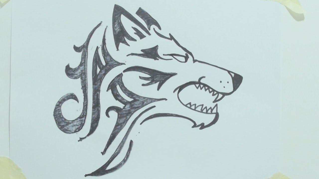 wolf head tattoos