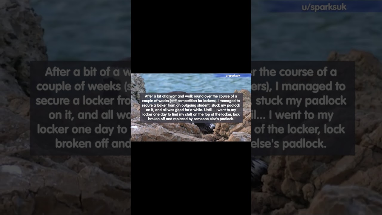 Petty Revenge On A Locker Thief 