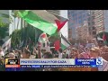 Thousands rally in West L.A. in support of Palestinians