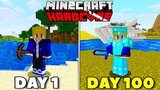My First Ever 100 Days In Minecraft Hardcore!