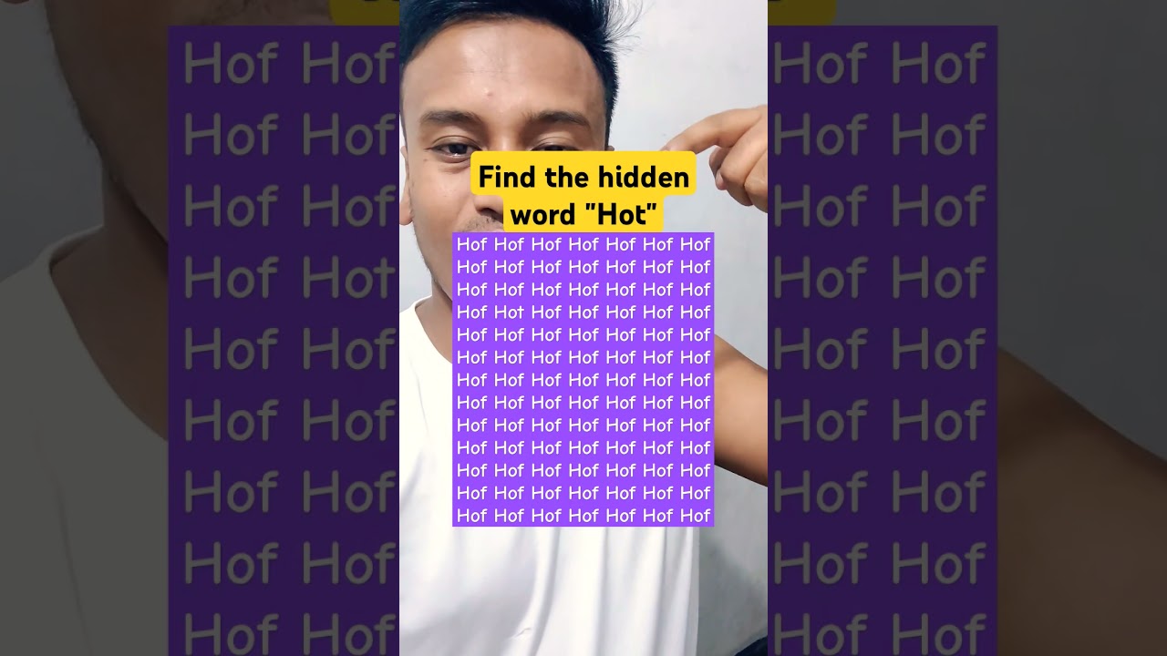 Find the hidden word "Hot" 
