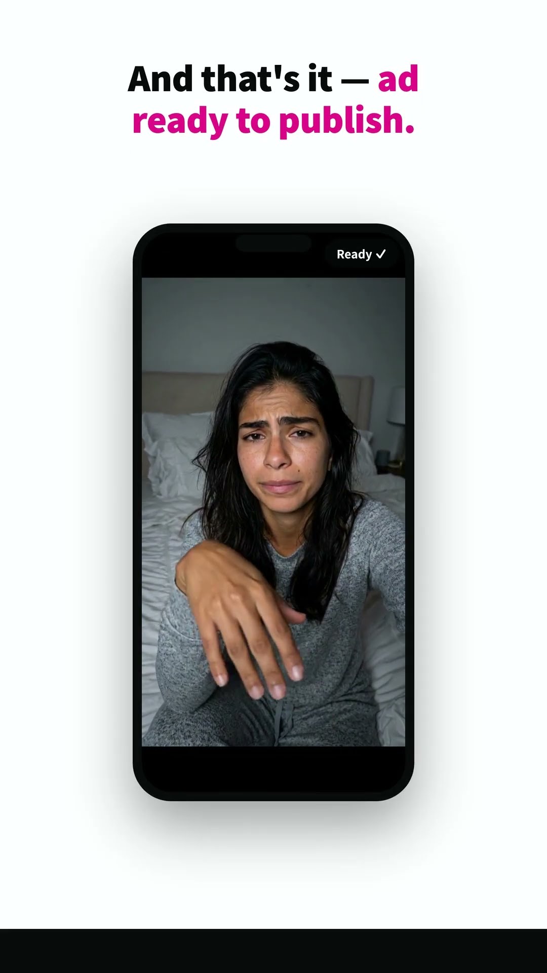 Sparkiz walkthrough: choosing an AI actor and generating a UGC ad from a product link