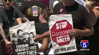 USPS workers picket against consolidation in Medford