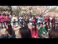 上野公園でBIGBANGダンス（ビッグバン）ダンシング☆テツヤ！花見で肩もみ！フリーマサージ最高！45歳でこの動きは神！