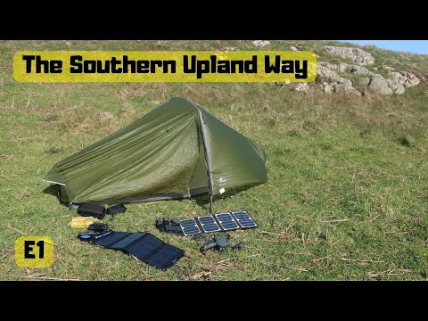 1. Solo hiking The Southern Upland Way Scottish National trail. Portpatrick. Wild camping. Scotland.