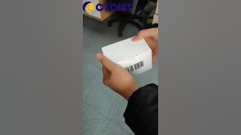 The QR UDI GS1 Bar Code Printing Effect of CYCJET High-resolution Inkjet Printer for Packaging Box